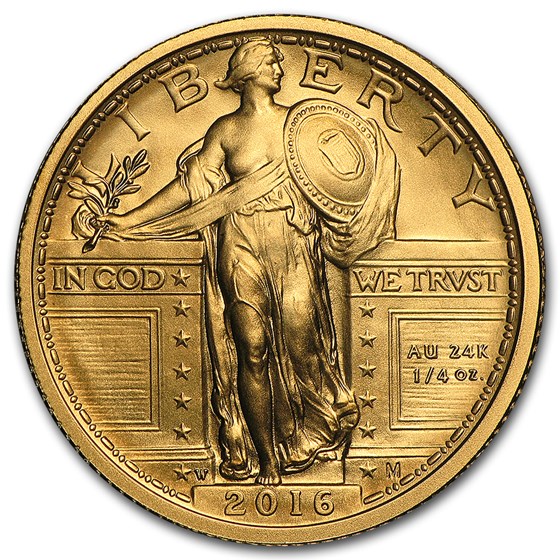 2016-W 1/4 oz Gold Standing Liberty Quarter Centennial (w/OGP) 2016-W 1/4 oz Gold Standing Liberty Quarter Centennial (w/OGP)